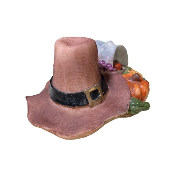 Thanksgiving Tabletop  Decor Pilgrim Hat Corn Vegetable - Picture 4 of 10